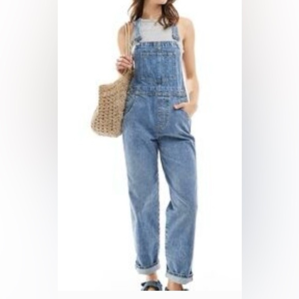 ASOS Blue Denim Dungaree Jumpsuit